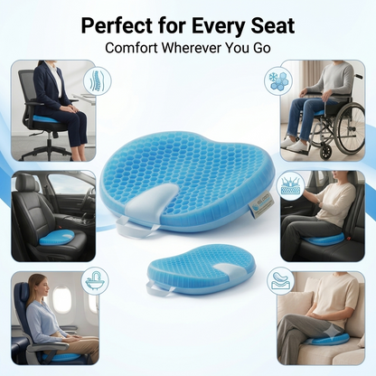 Honeycomb Silicone Support Pillow | Ergonomic Seat Cushion