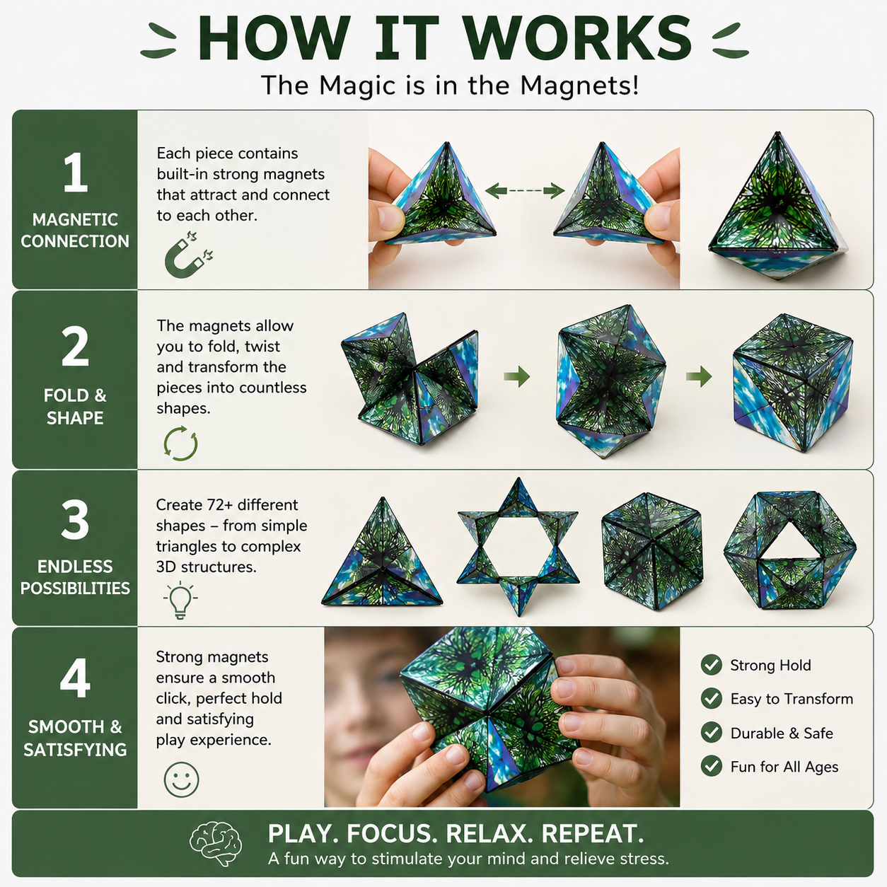 kids magic shape cube